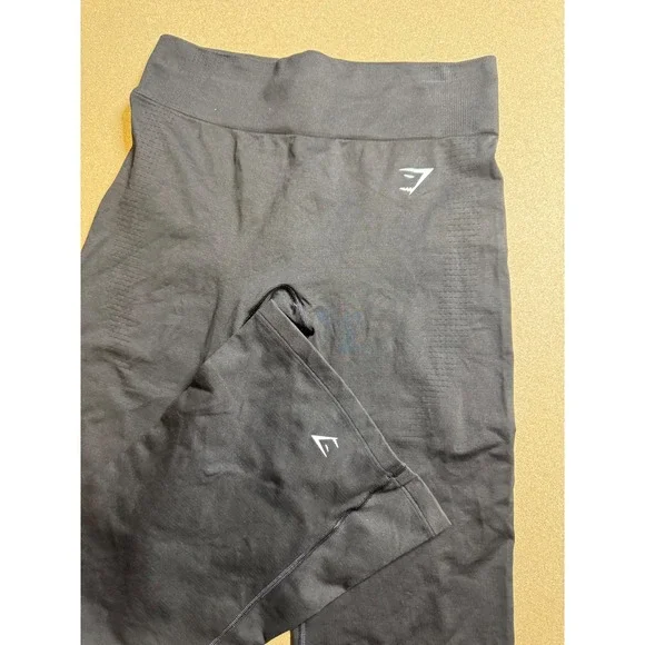 Gymshark Black High‎ Waist Seamless Flare Leggings Womens XL Extra Large - Picture 5 of 8